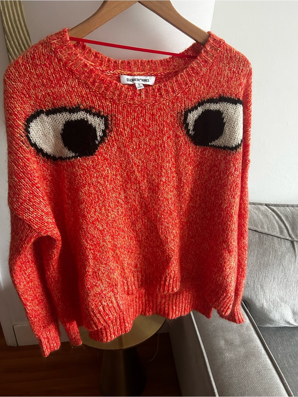 Elizabeth And James Mohair Blend Oversized Sweater Size S
